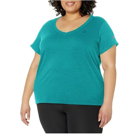Champion Womens Plus Size
Powerblend V-Neck T-Shirt, tee Size 1X - Picture 1 of 7
